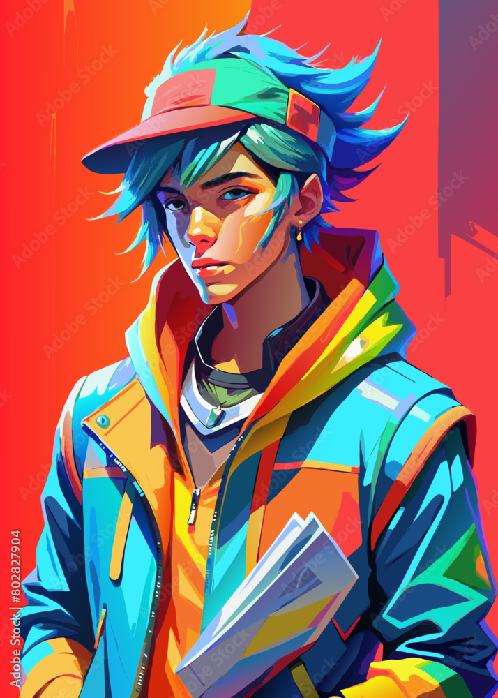 American boy / Epic caricature: a vivid vector portrait of a man.A man in a cartoon style: a photo of a vector illustration.Bright cartoon: a photo of a vector portrait of a man. American boy / Epic caricature: a vivid vector portrait of a man.A man in a cartoon style: a photo of a vector illustration.Bright cartoon: a photo of a vector portrait of a man.