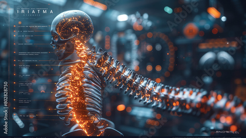 fantasy human skeleton spine photo
