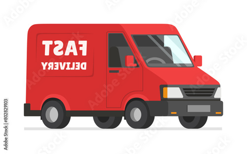 Wallpaper Mural delivery truck filled with package Torontodigital.ca