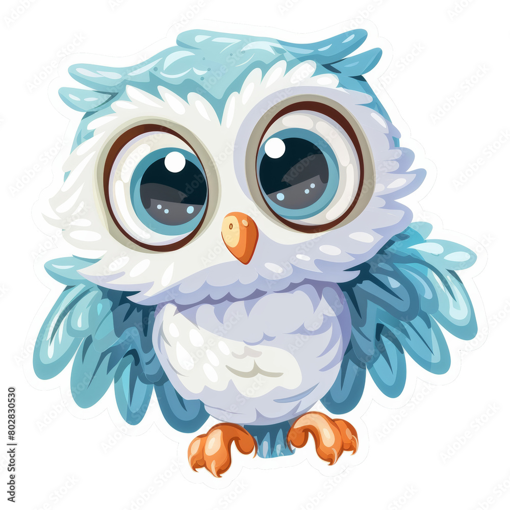 Vector illustration of a owl cartoon.