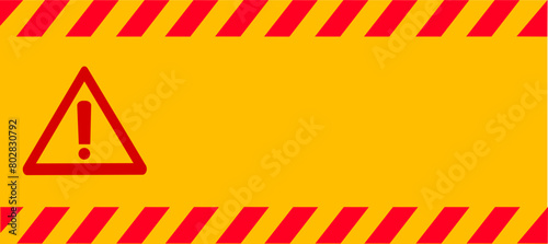 Warning stop sign. Important announcement. Replaceable vector design.