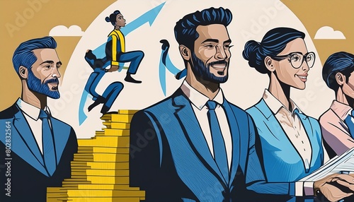 Corporate Canvas: Portraits of Ambition and Prosperity