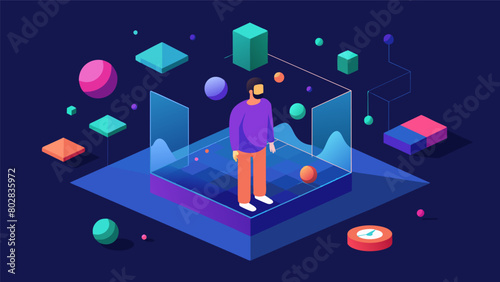 An interactive digital piece allows viewers to navigate through a 3D representation of a dissociative state giving them a glimpse of the disorienting.