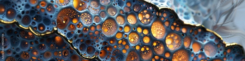 Abstract Luminous Coral Texture - Futuristic Organic Design