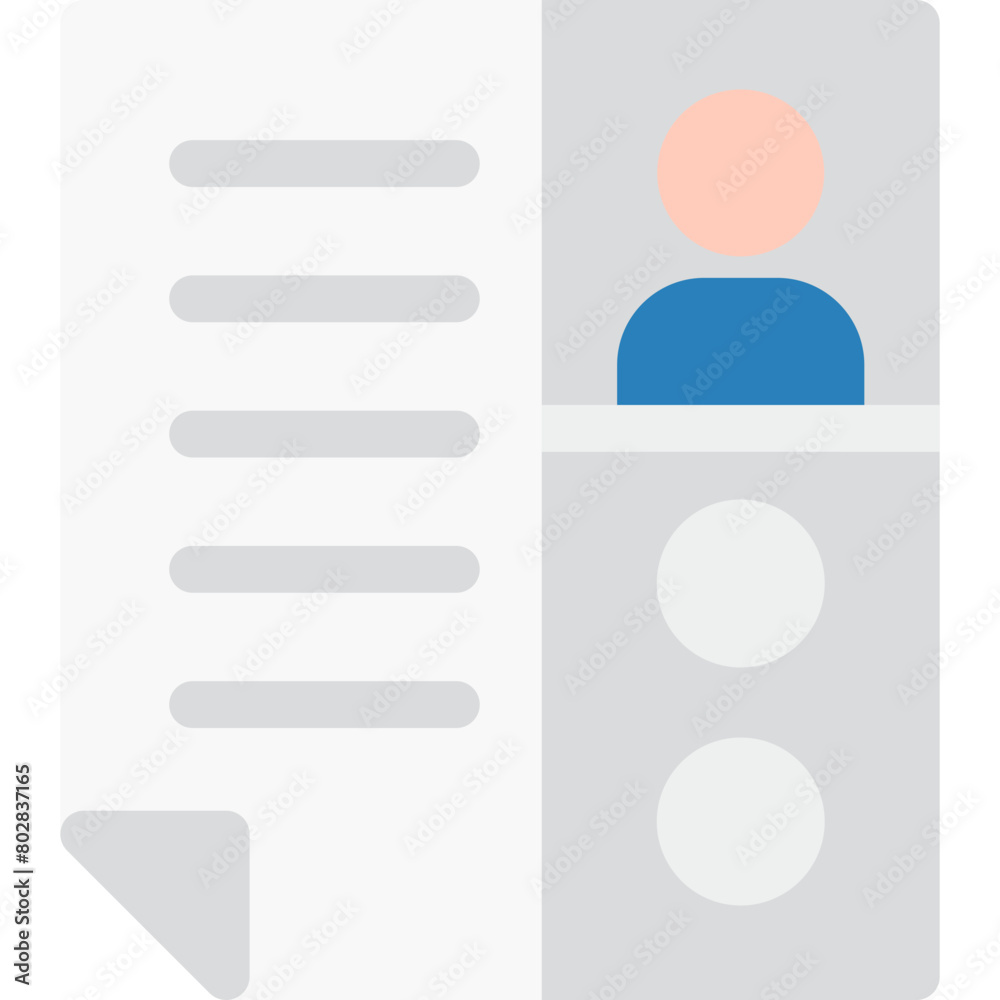 Obraz premium CV Icon