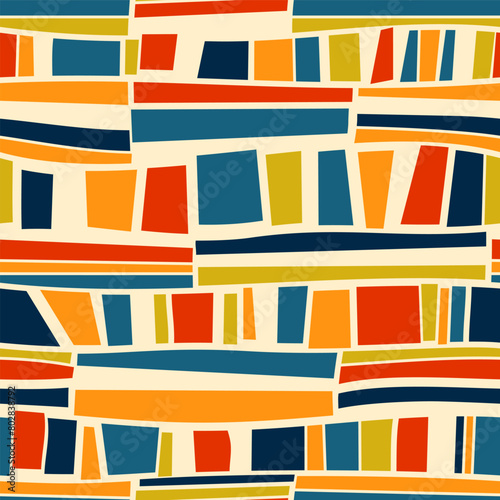 Abstract seamless wallpaper pattern background. Vector illustration.