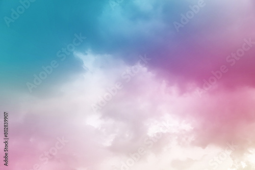 Pink Blue sky and white clouds © LOVE A Stock