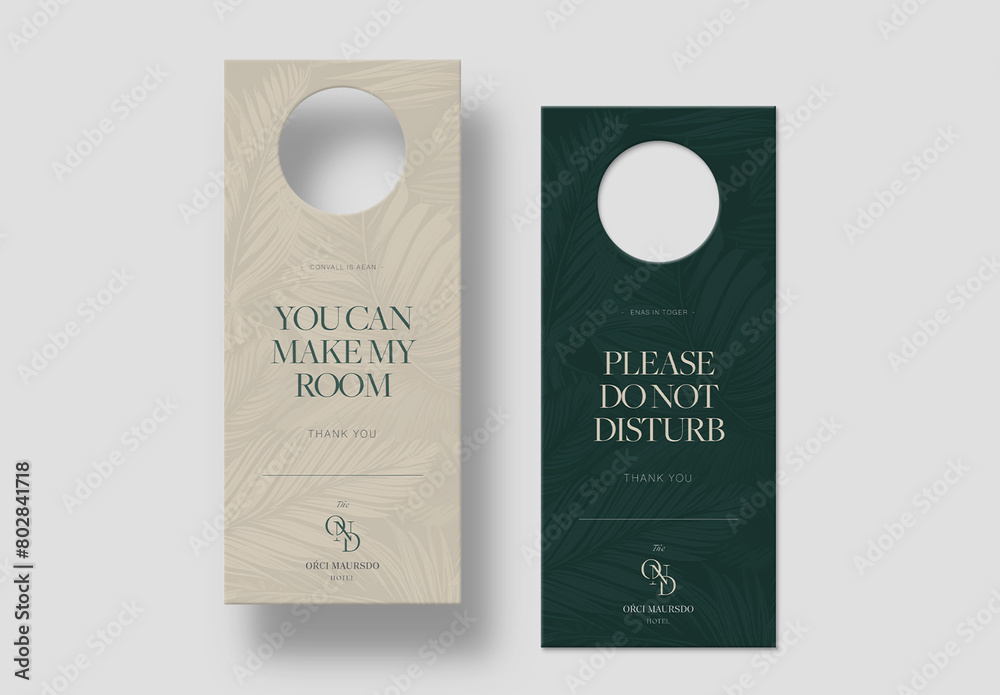Door Hanger Layout Stock Template Adobe Stock