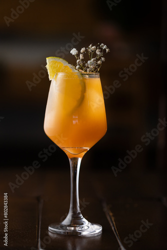 Photobook of cocktails on the bar counter.