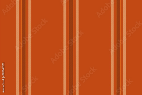 Valentines day fabric seamless textile, calm vector pattern lines. Flow stripe background vertical texture in orange and wheat colors.