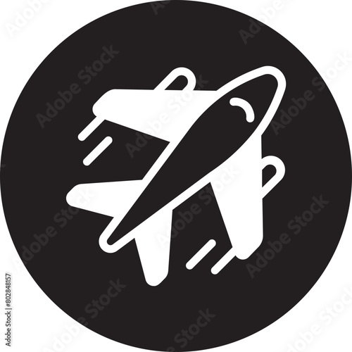 airbus glyph icon