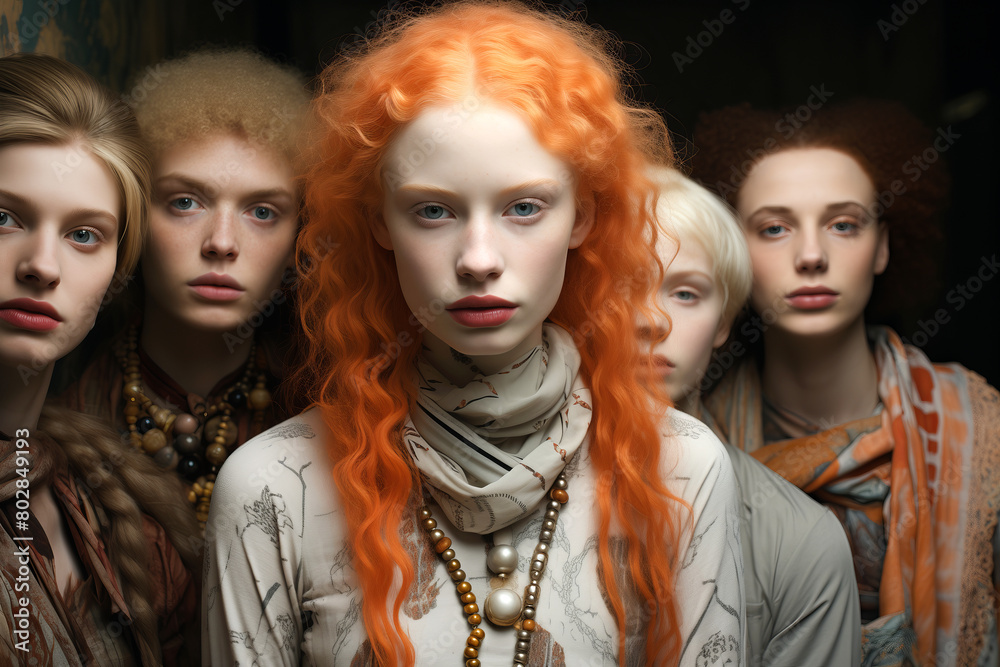 Diverse individuals with different skin and hair colors. Racial and ethnic diversity concept. Diverse individuals with different skin and hair colors. Racial and ethnic diversity concept.