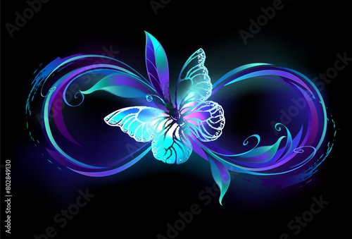 Infinity with magic butterfly