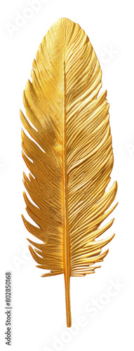 3D gold feather, An Image of Gold Feathers