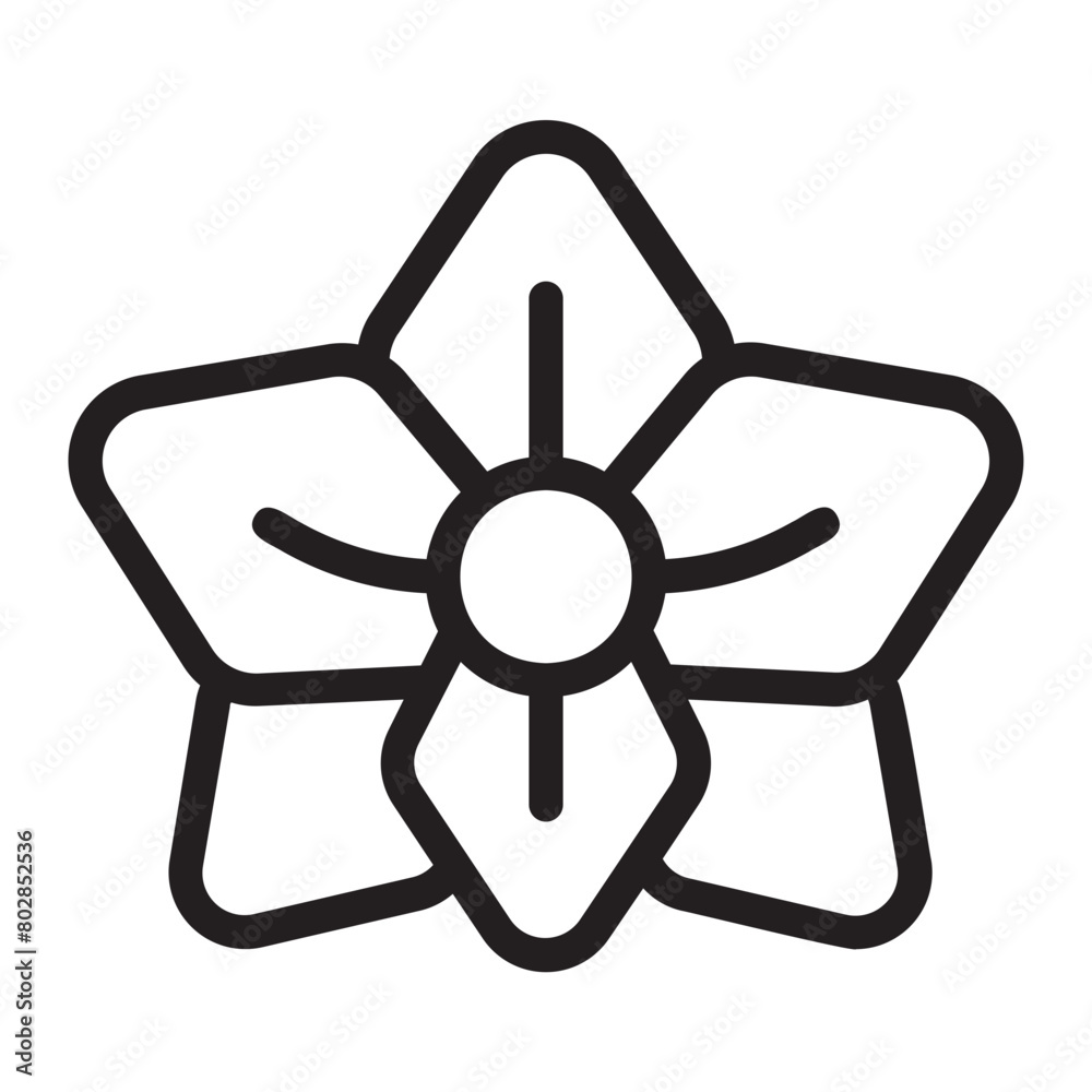 orchid line icon orchid line icon