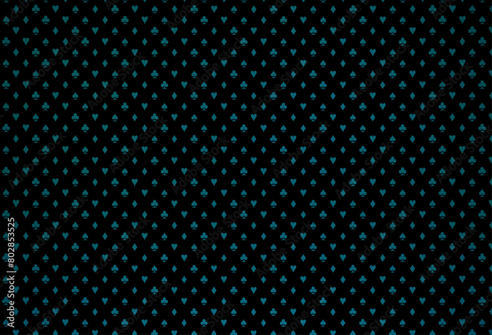 Dark blue vector pattern with symbol of cards. Dark blue vector pattern with symbol of cards.