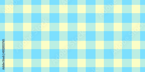 Fibrous fabric check background, part vector pattern tartan. Suite textile plaid texture seamless in light and cyan colors.