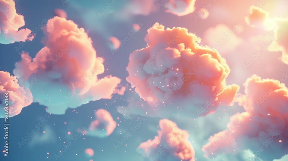 An image representing the concept of cloud computing, with floating, ethereal forms An image representing the concept of cloud computing, with floating, ethereal forms