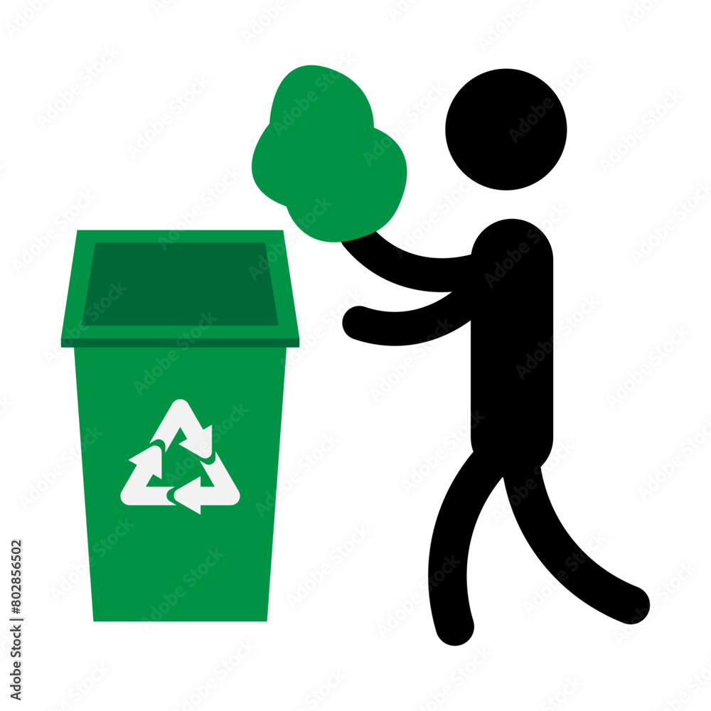 Trash Container, Recycle Bin, Waste Container Trash Container, Recycle Bin, Waste Container
