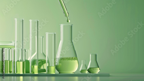 Chemistry or Laboratory Flasks and Beakers 
