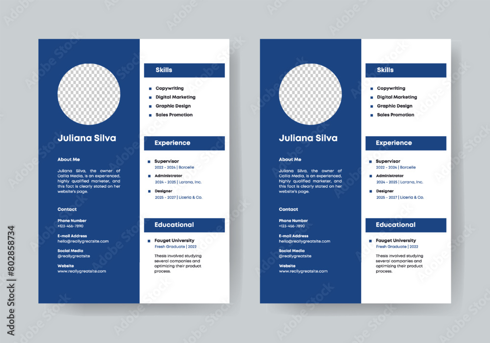 New Minimalist Resume Template Design Print Ready New Minimalist Resume Template Design Print Ready