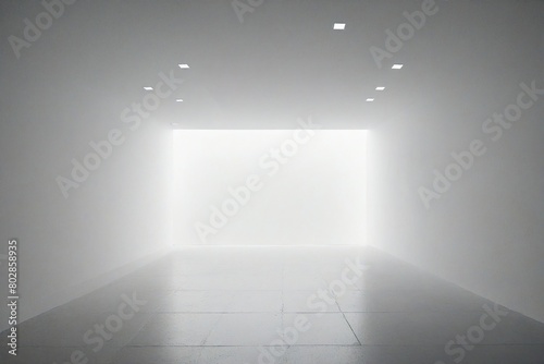 empty white room