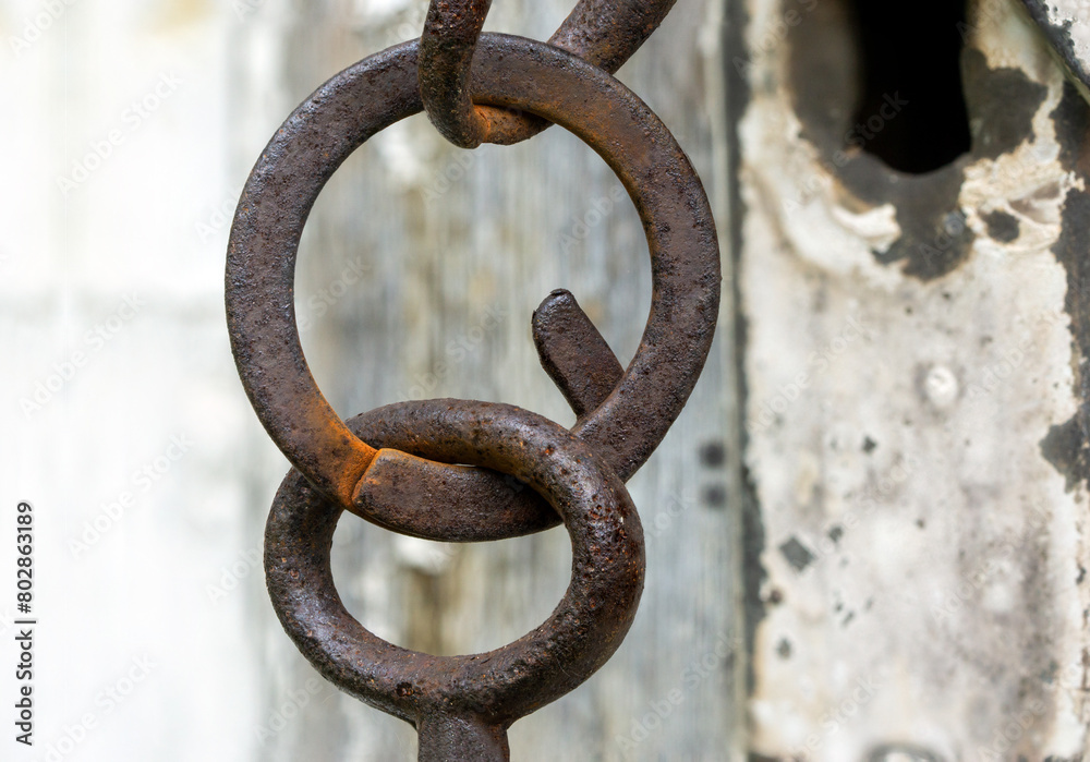 Detailed shot of an old, rusty key Detailed shot of an old, rusty key