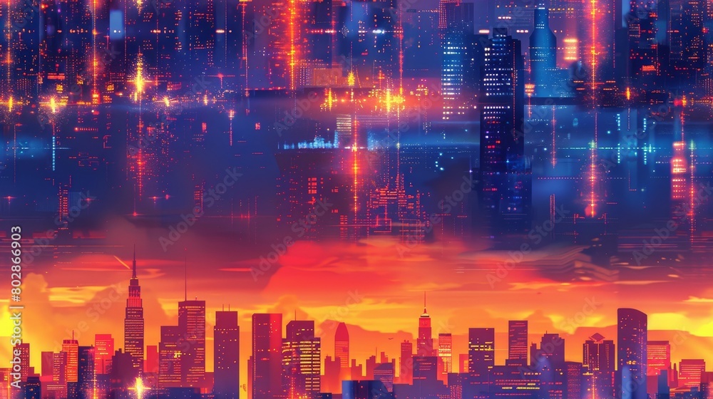 The city of the future. Neon lights, flying cars, and towering skyscrapers. A world where anything is possible.