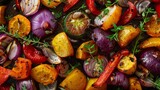 Close up image of Vegetable grill 