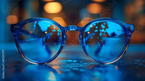 Experience the allure of designer glasses up close, where precision meets elegance in a visual symphony of texture and form, captured in cinematic detail. © ishtiaaq