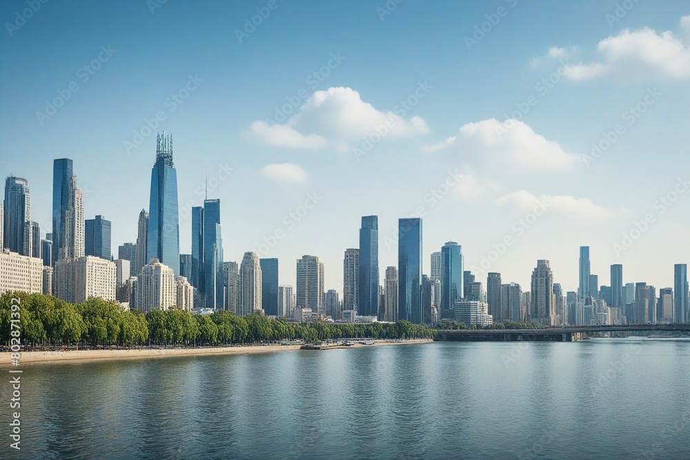 Obraz premium city skyline