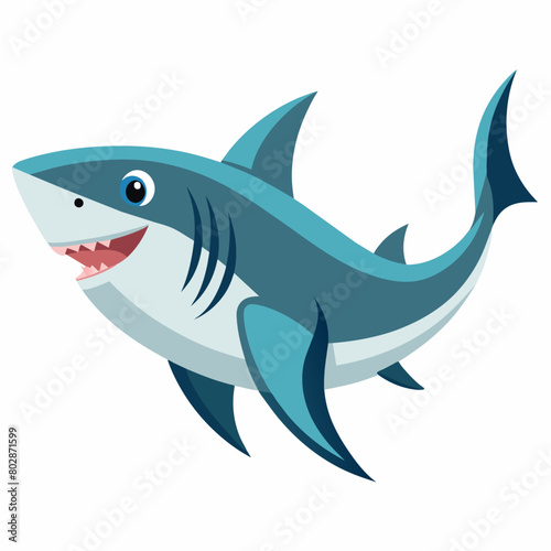 Shark vector art illustration  13 