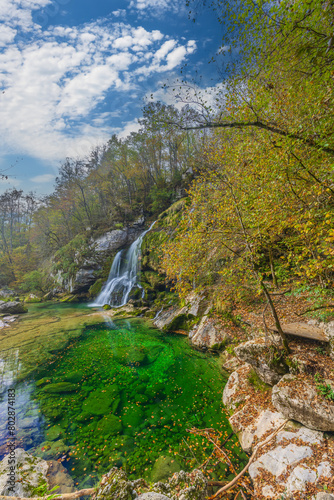 Waterfall Virje  Slap Virje   Triglavski national park  Slovenia