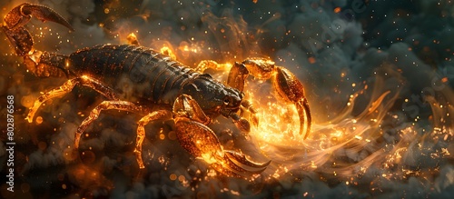 Intense Scorpio Scorpion A Mysterious Symbol of Power and Transformation in the Cosmic Signs photo
