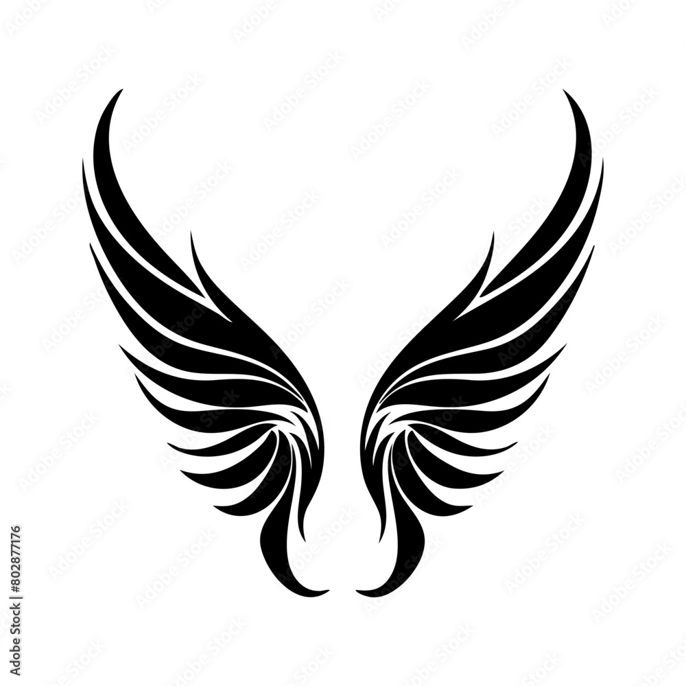 angel feather wings simple design Vector illustration angel feather wings simple design Vector illustration