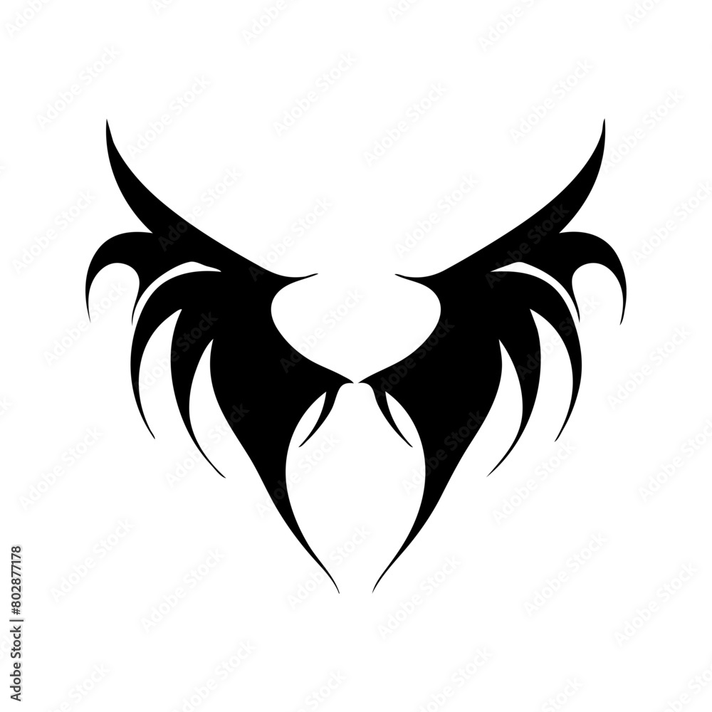 Fototapeta premium angel feather wings simple design Vector illustration