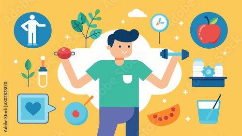 The patient making positive changes in their lifestyle such as exercising regularly and eating healthier as they continue to see progress in their.