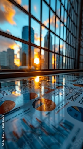 professional trading or financial portfolio management and planning for business performance growth, mobile app and screens chart analysis concept as wide banner design created by ai