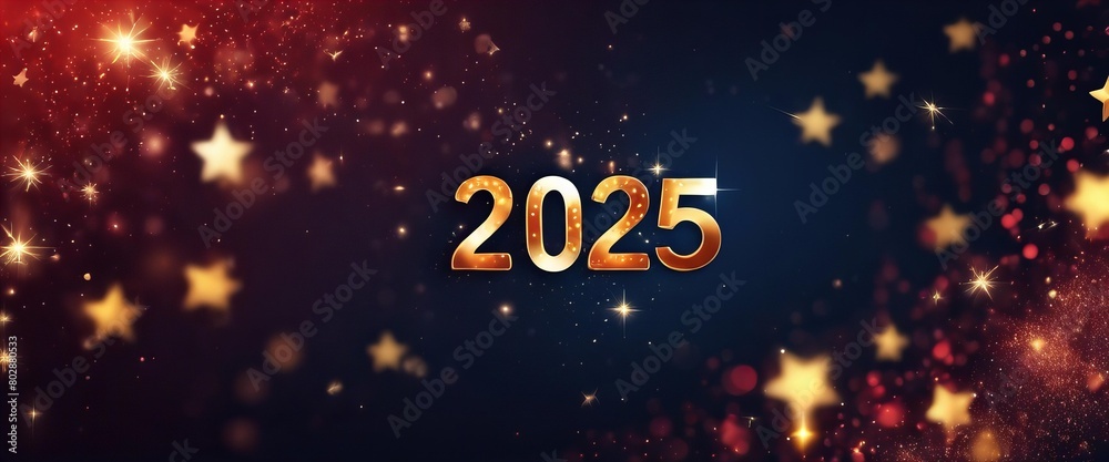 A banner with stars and the number 2025