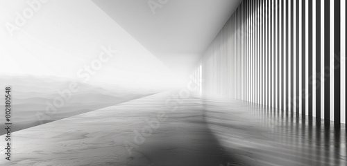 abstract architecture background. interior of a modern house. tunnel. corridor