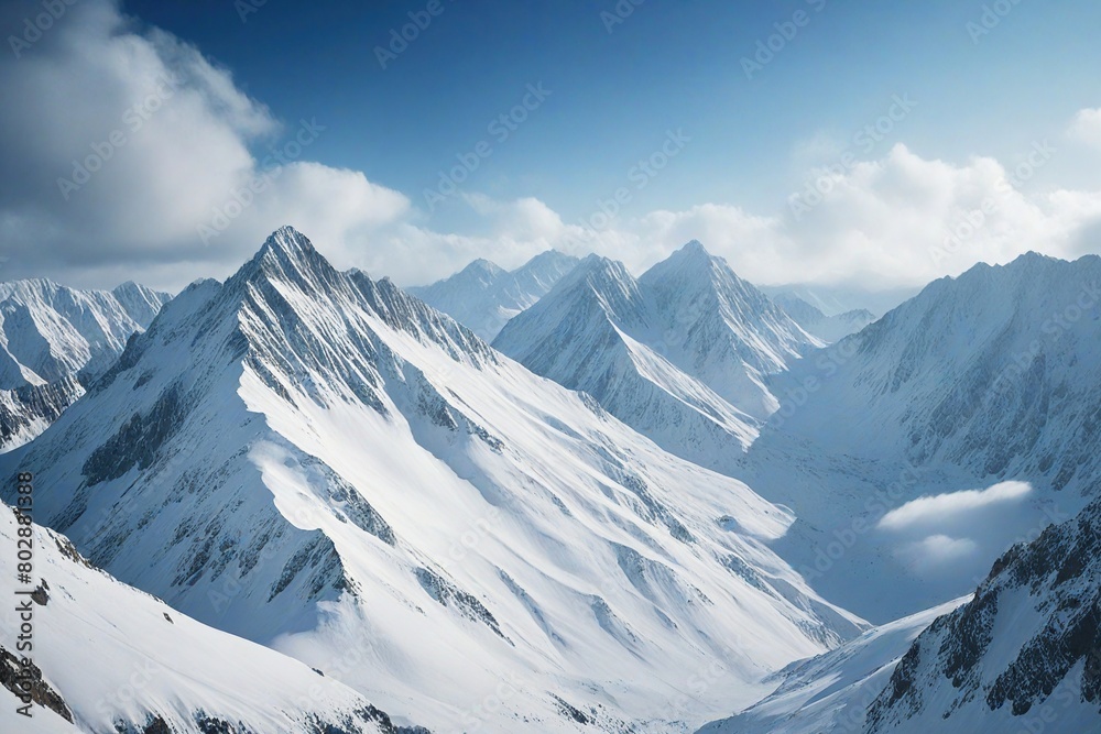 Naklejka premium swiss mountains