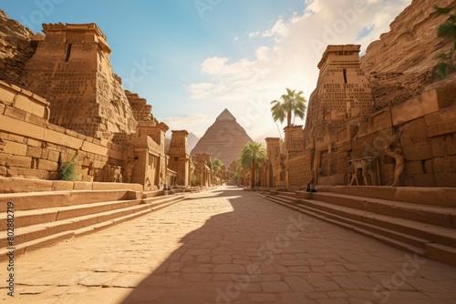 ancient egyptian architecture in the desert