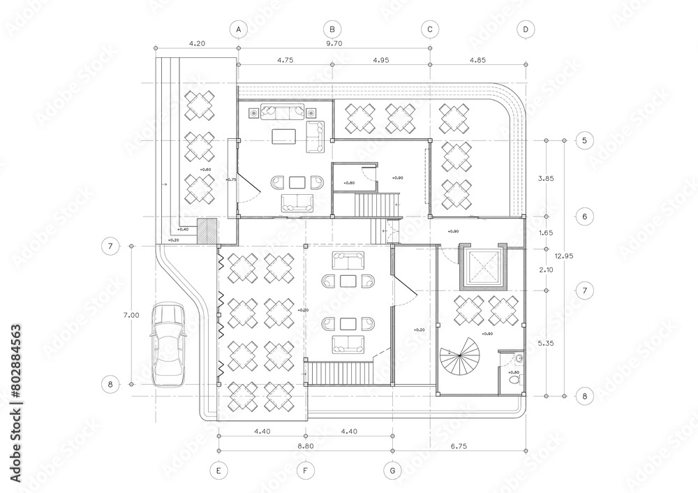 Write a blueprint architecture for building.