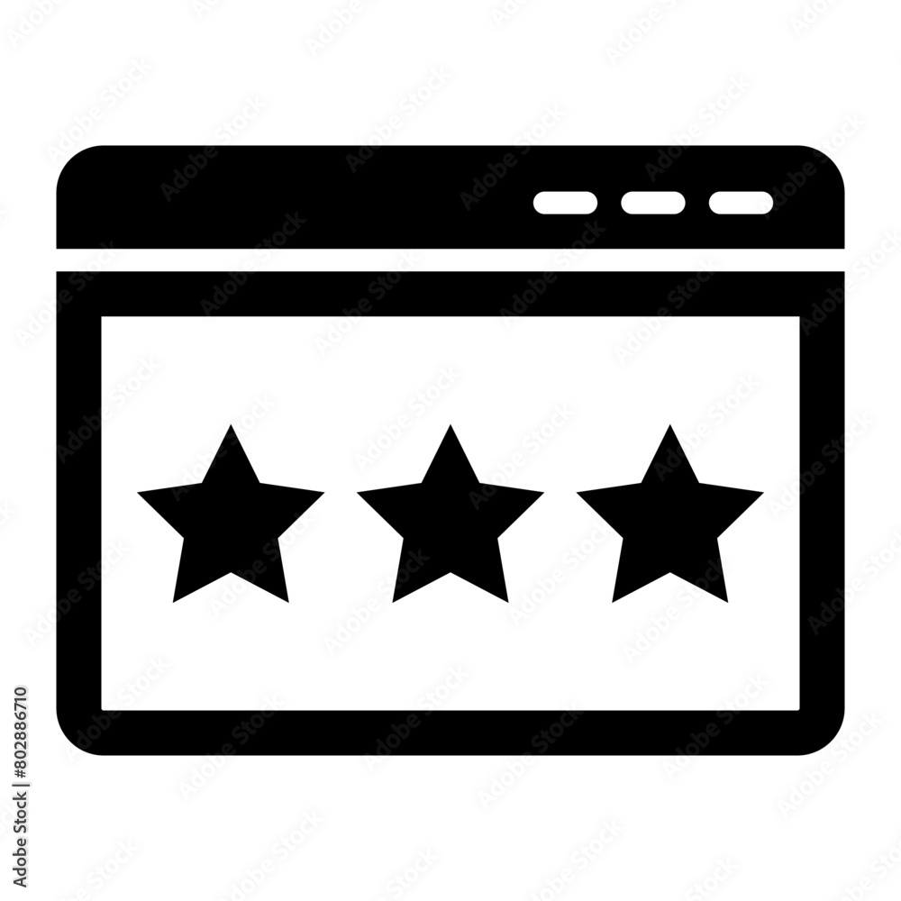 Rating Icon glyph icon Rating Icon glyph icon