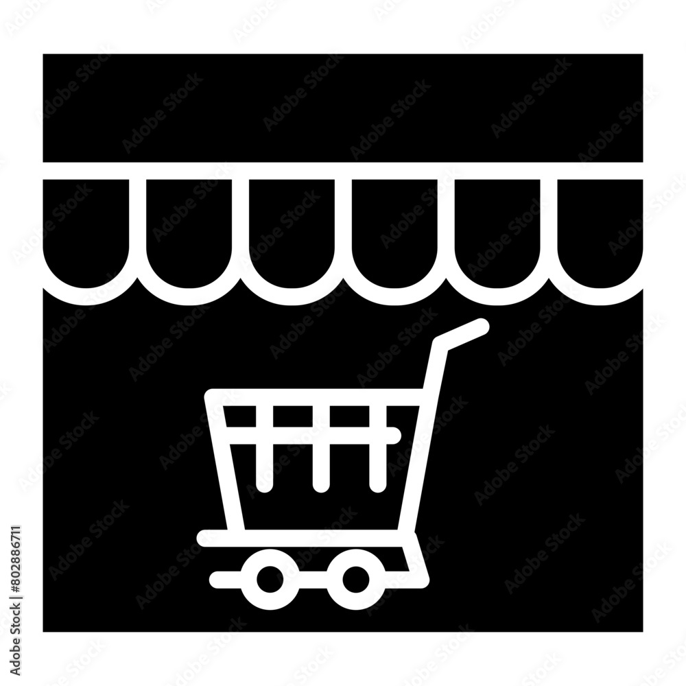 Online Shop Icon glyph icon Online Shop Icon glyph icon