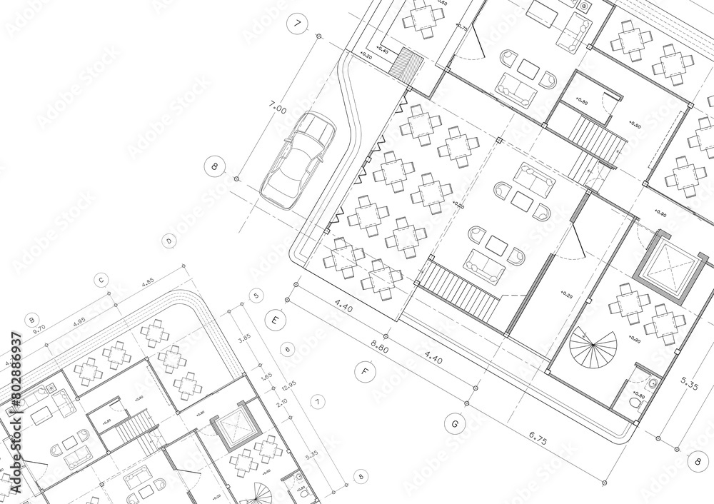 Write a blueprint architecture for building.