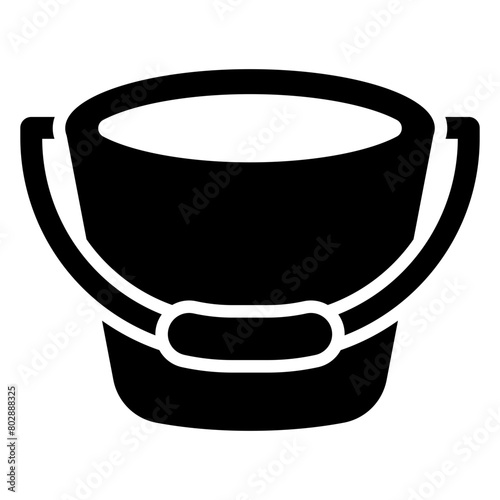 Bucket glyph icon