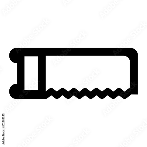 Hacksaw glyph icon
