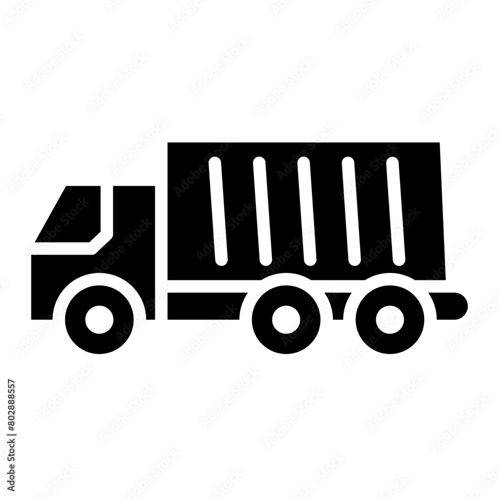 Dump Truck glyph icon