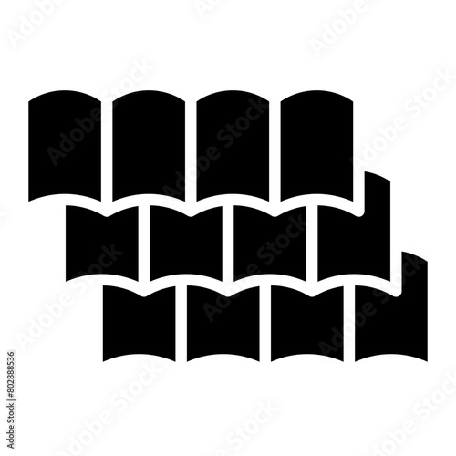 Roofing Tiles glyph icon